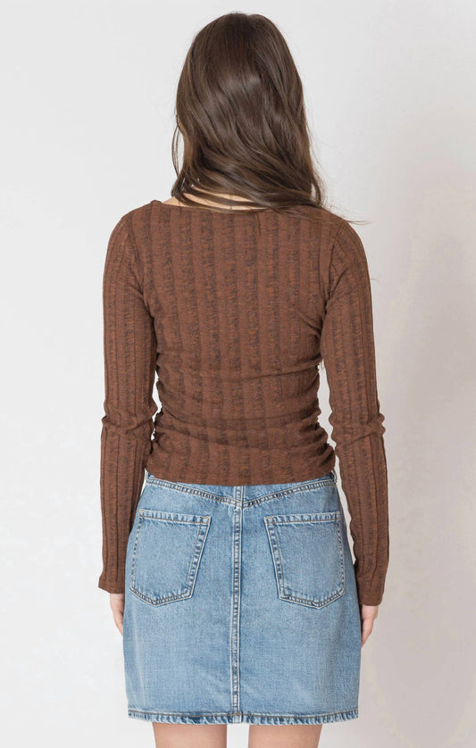 Dex - Long Sleeve Ribbed Sweater