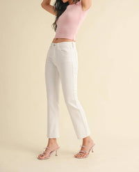 Just Black Denim - Slim Cropped Bootcut Jeans
