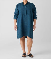 Eileen Fisher - Washed Organic Linen Délavé Shirtdress