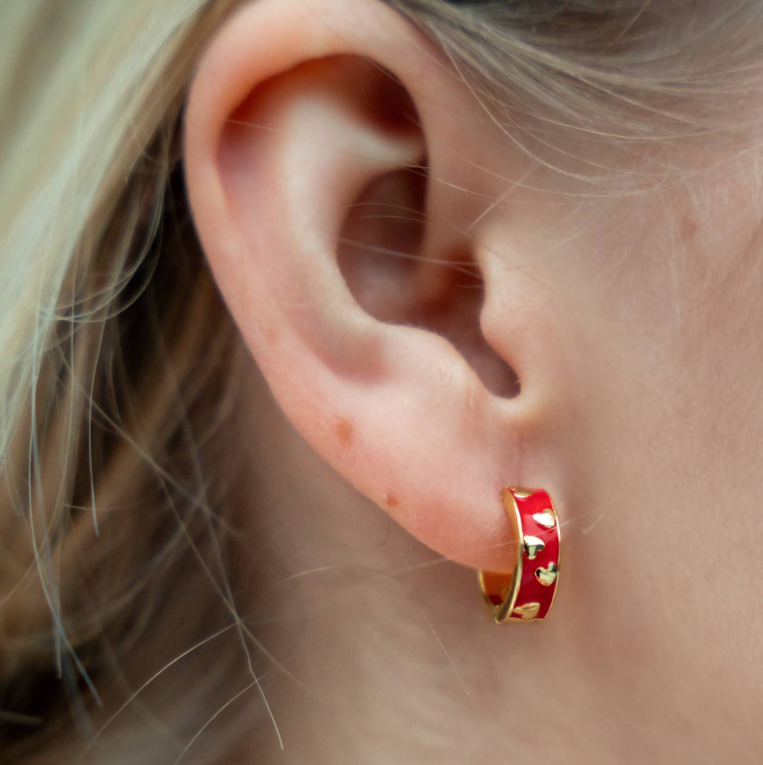 Starlette - Women's Sweetheart Hoop Earrings