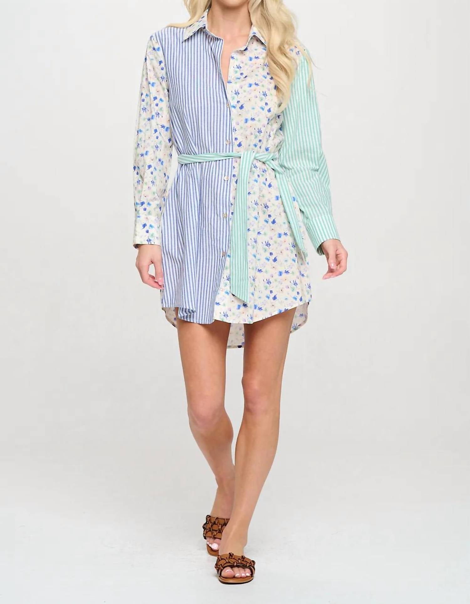 Meet Me In Santorini - Santorini Symphony Mini Dress