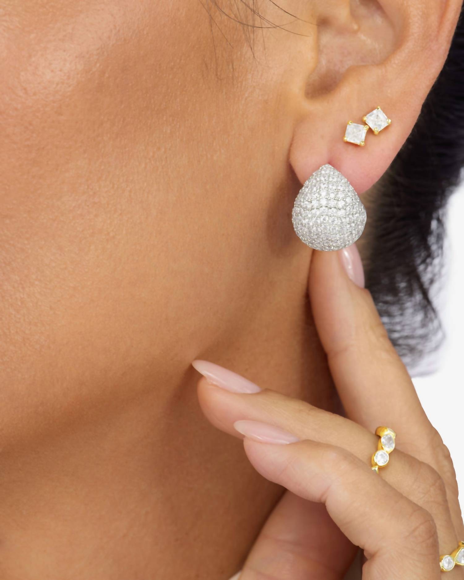 Melinda Maria - Women's Norah Pave Earrings