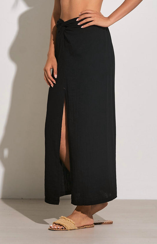 Elan - FAUX WRAP MAXI SKIRT