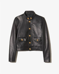 Nili Lotan - Hadley Leather Cropped Jacket