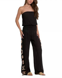 Elan - Strapless Jumper With Crochet Detail