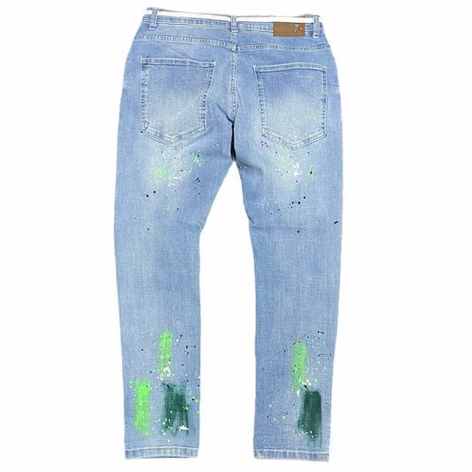 Spark - Men's Paint Splattered Denim Jean