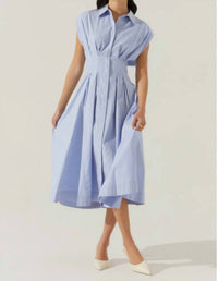 Astr - Beckett Pleated Midi Dress