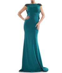 Colors Dress - Beaded Shoulder Gown
