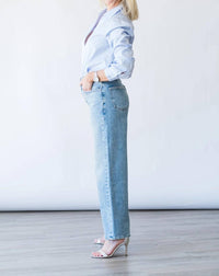 Frame - Striped Long Sleeve Pullover Top