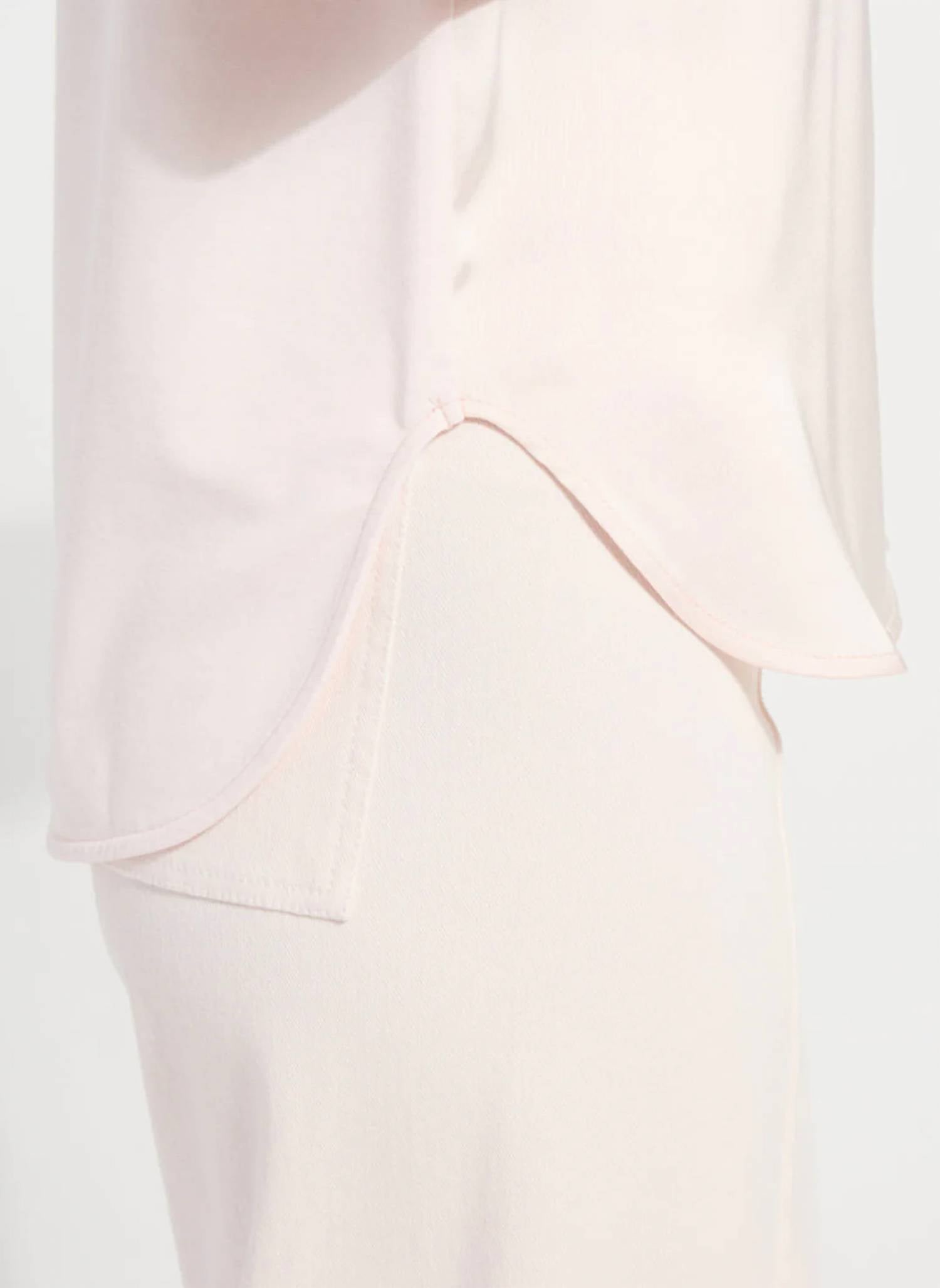 Lysse - Jenika Crochet Neck Mixed Media Top