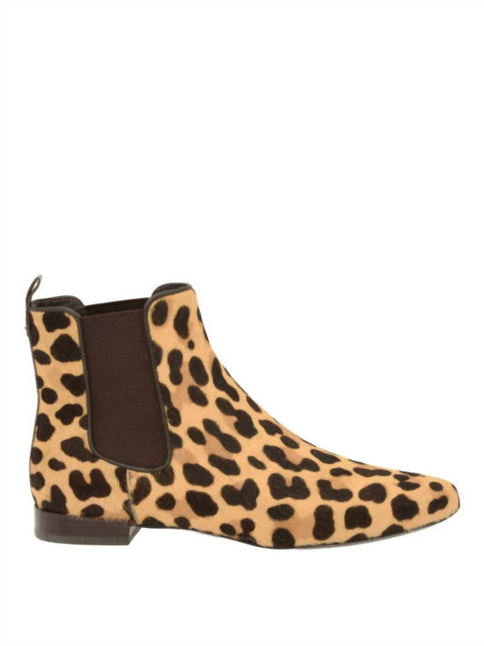 Tory Burch - Women's Orsay Leopard Print Calf-Hair Chelsea Ankle Bootie