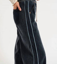 Daze - Cozy Jean Wide Leg Pull-on Pants