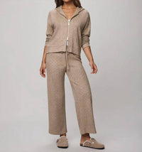Splendid Sweater Soft Pant in light cedar heather - women's pants - view 4