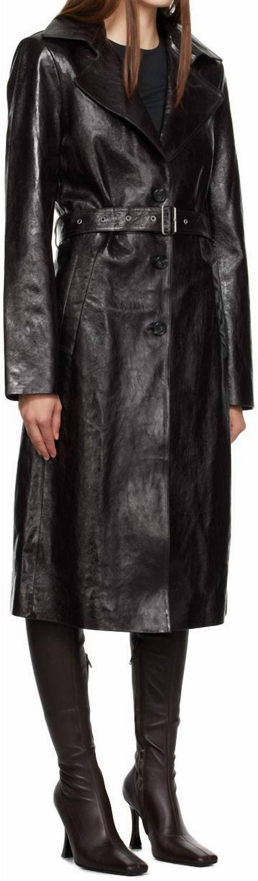 Helmut Lang - Leather Trench Coat
