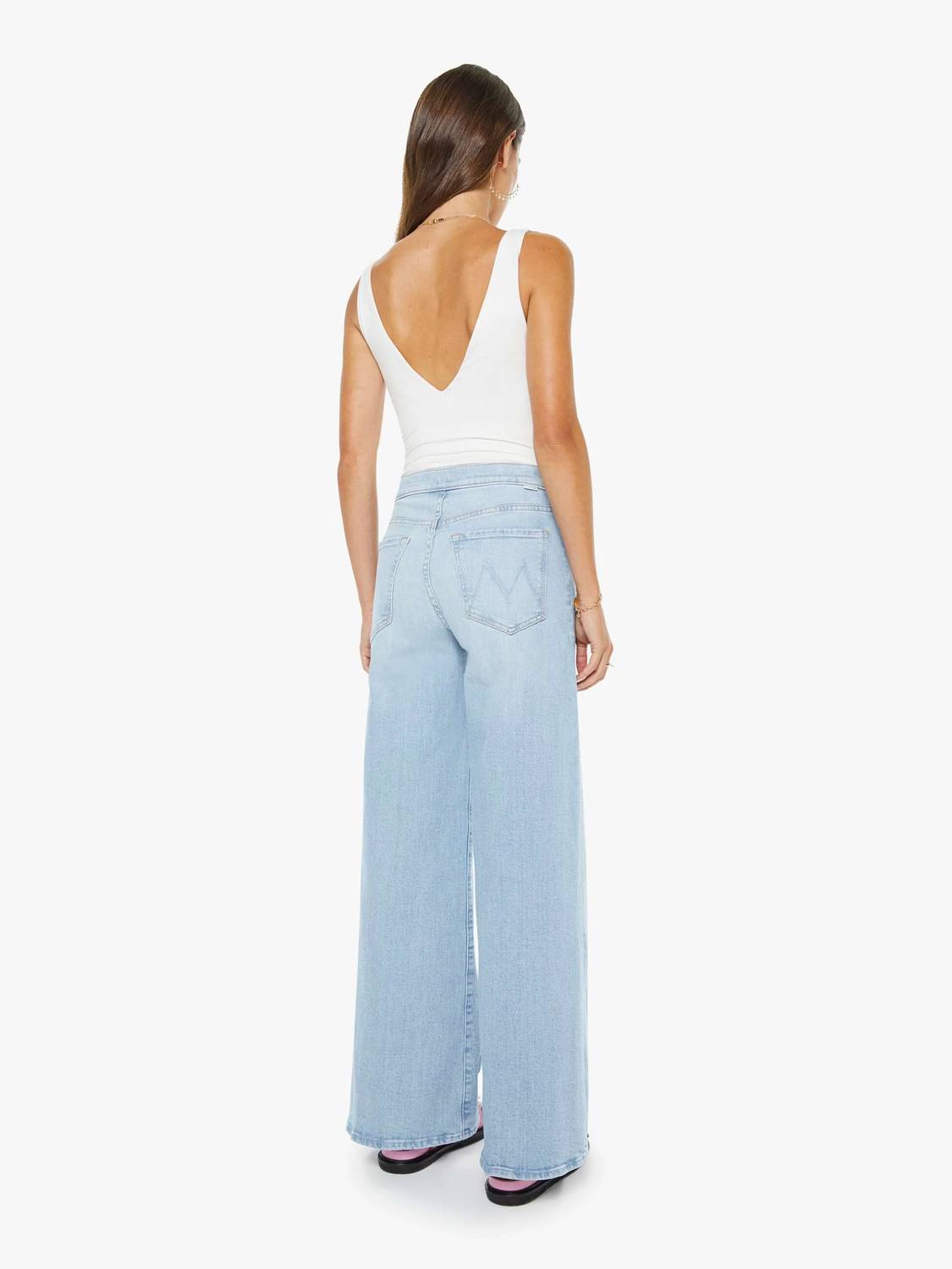 Mother Tab Undercover Skimp Pants in you re my favorite - women's jeans - alternate view
