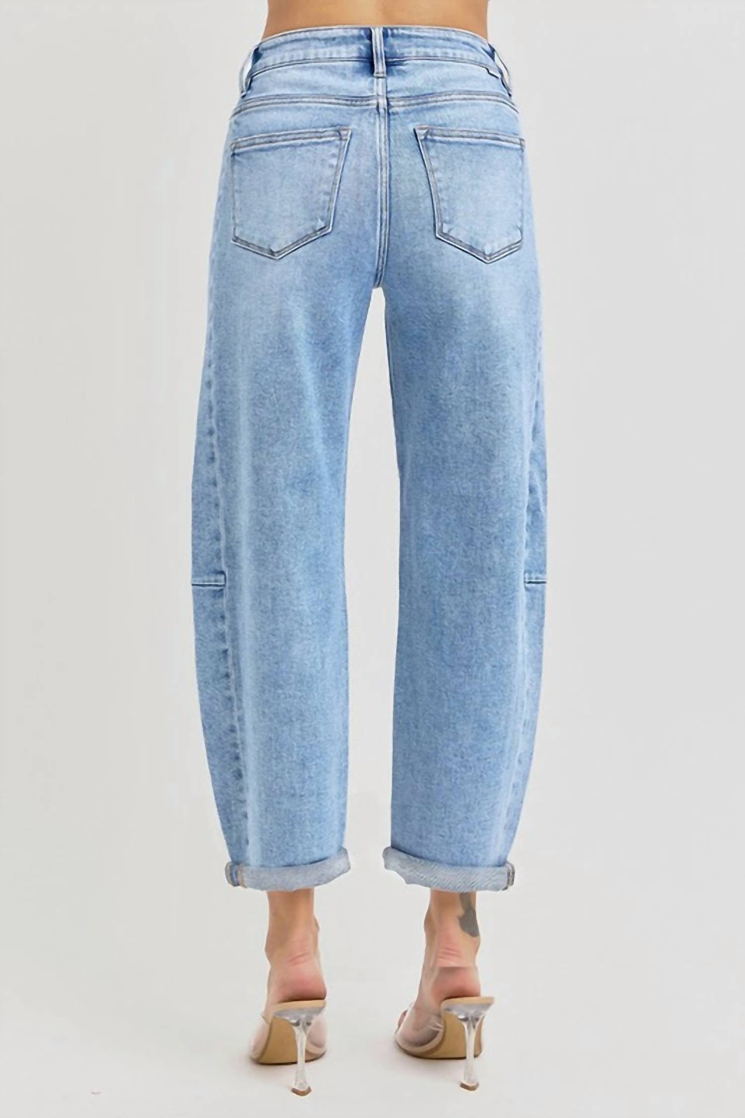 Risen - Kelsey High Rise Barrel Jean