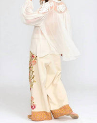 Aratta - Embroidered Chiffon Blouse