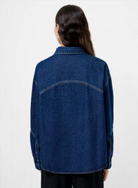 FRENCH CONNECTION Archie Cropped Shirt in denim - women's shirt - alternate view