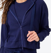 Terez - Rib Crop Hoodie