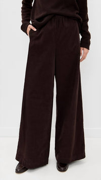Atm - Corduroy Wide Leg Pull On Pant
