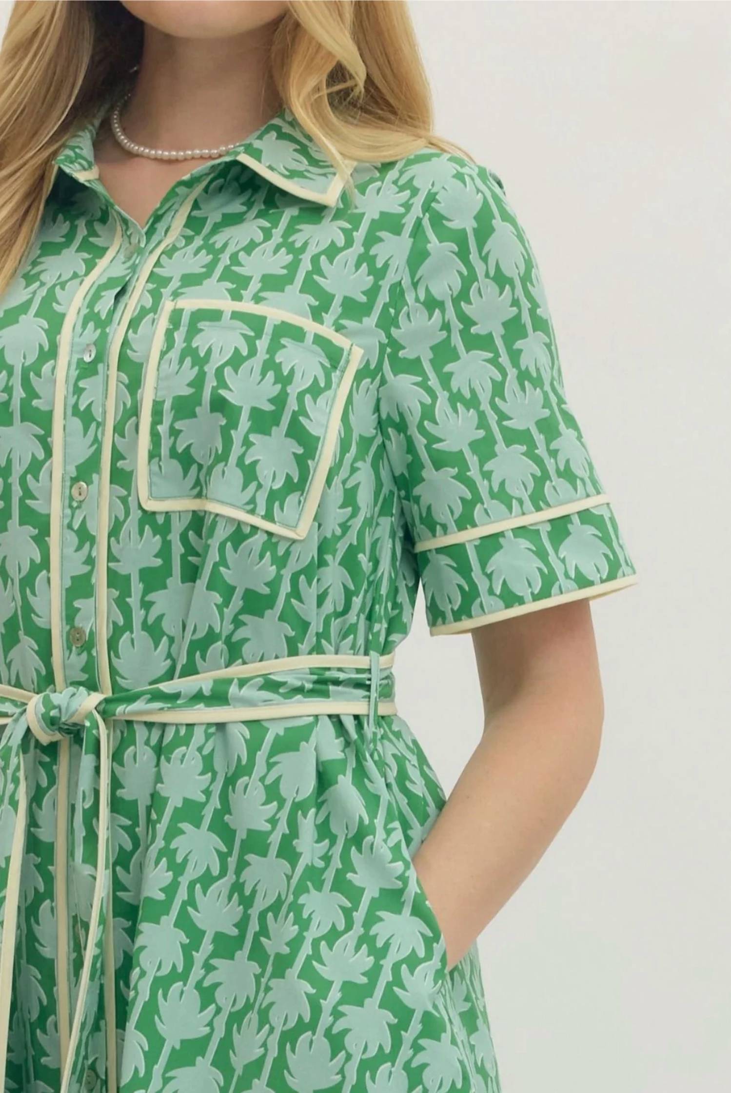 Entro - Sweet Palm Maxi Dress