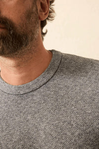 Faherty Jackson Crew Sweater in dark ash feeder 1 - men's long sleeve top - view 5