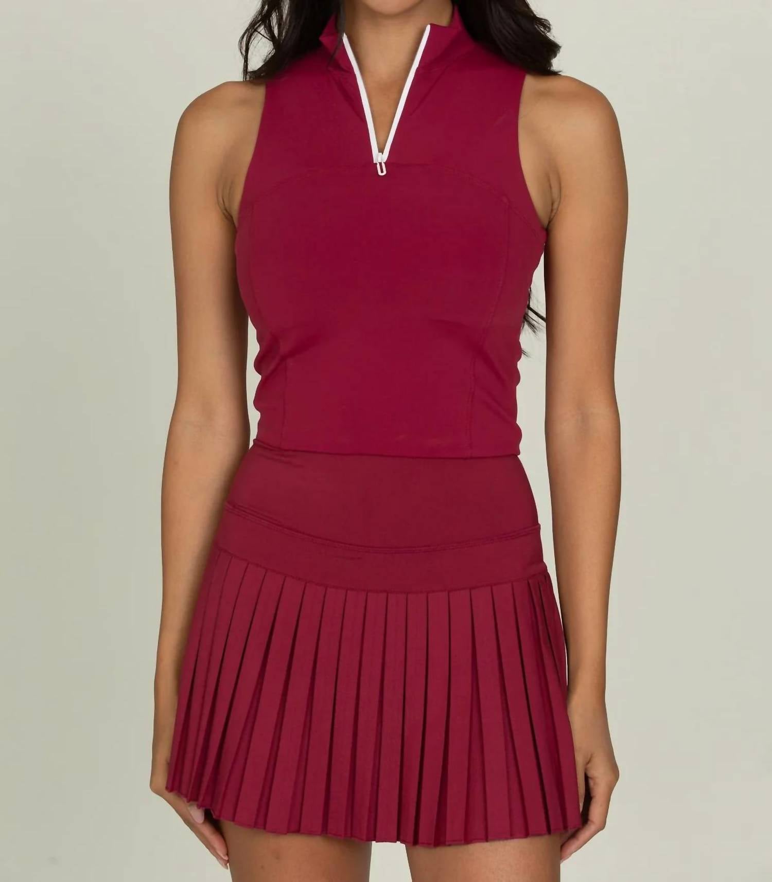 Gold Hinge - Pleated Tennis Skirt