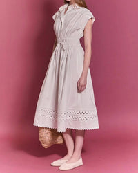 English Factory - Scallop Ric Rac Midi Dress
