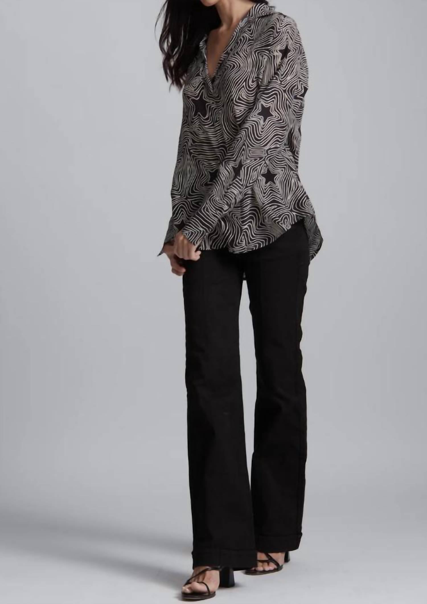 Mint Exclusives - Daria French Cuff Silk Blouse