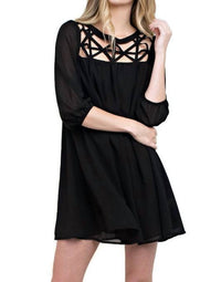 Kori - Lattice Baby Doll Dress
