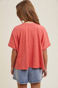 Wishlist - Poppin Drop Shoulder Top