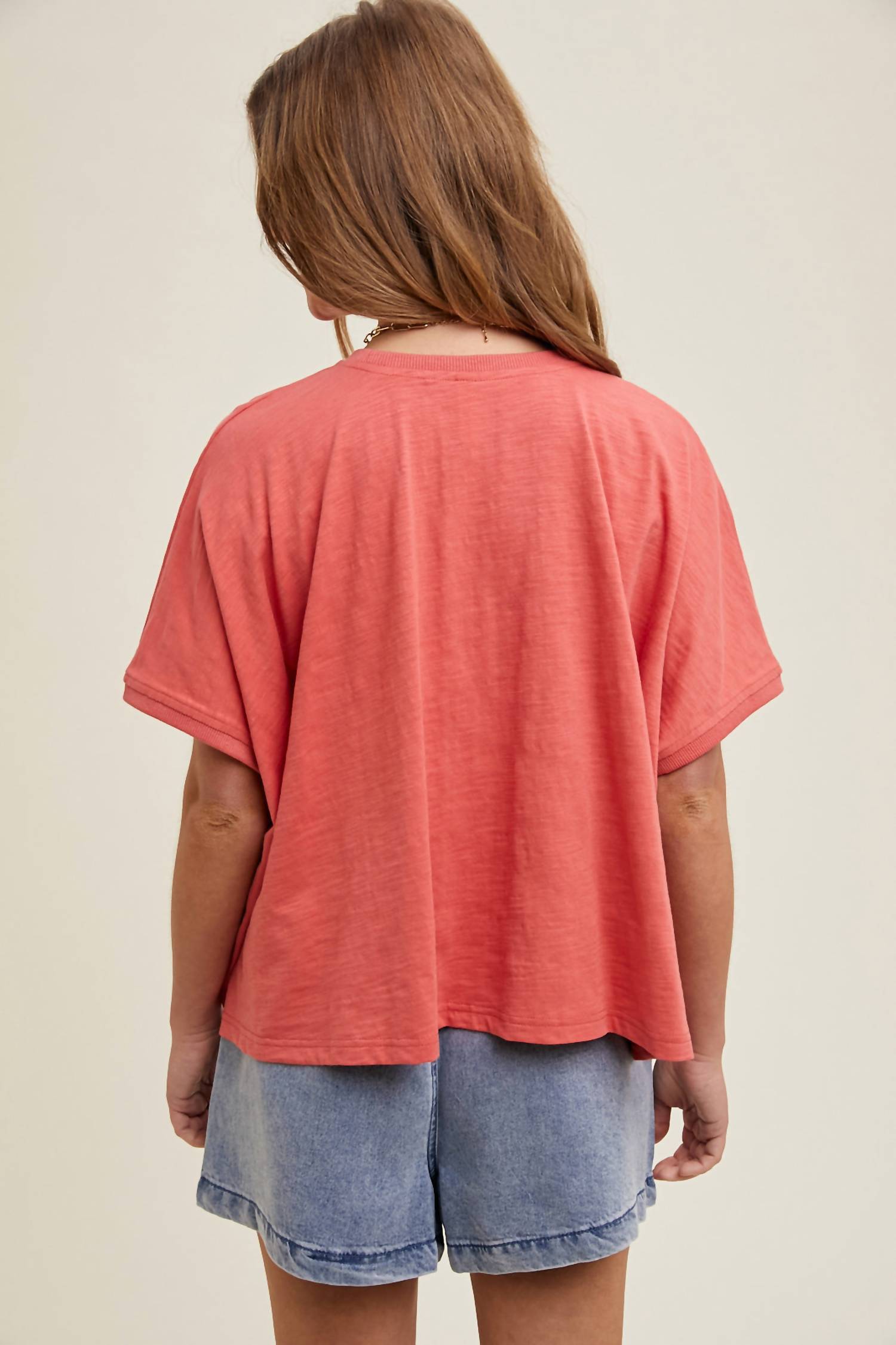 Wishlist - Poppin Drop Shoulder Top