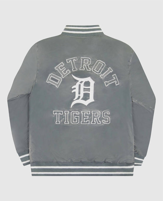 Starter - Men's Detroit Tigers Varsity Satin Full-snap Jacket