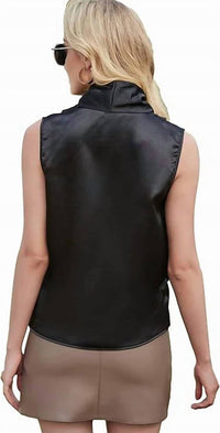 Hutch - Wrap Cowl Neck Sleeveless Top