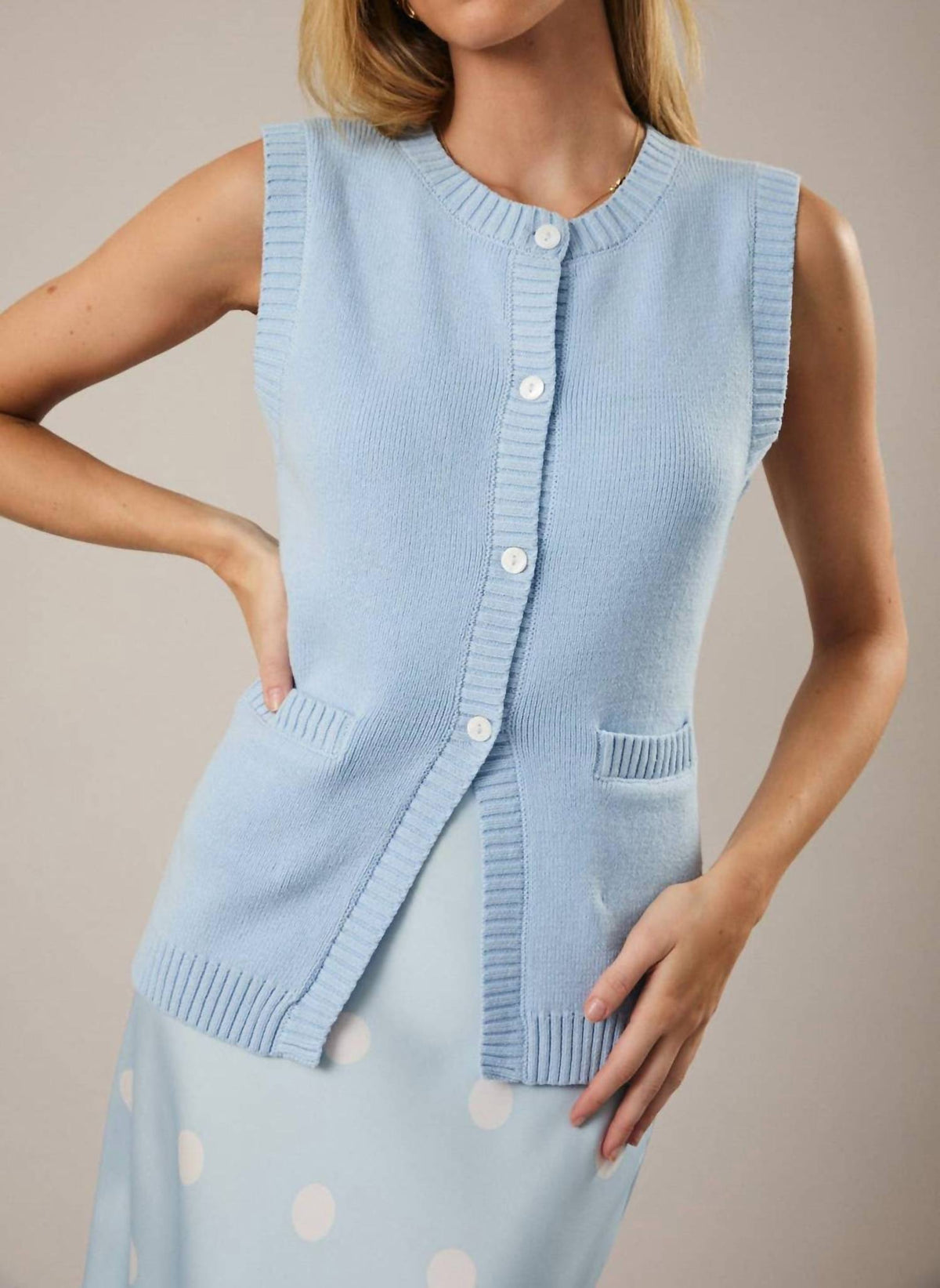 Sunday - Buddy Button Down Knit Vest