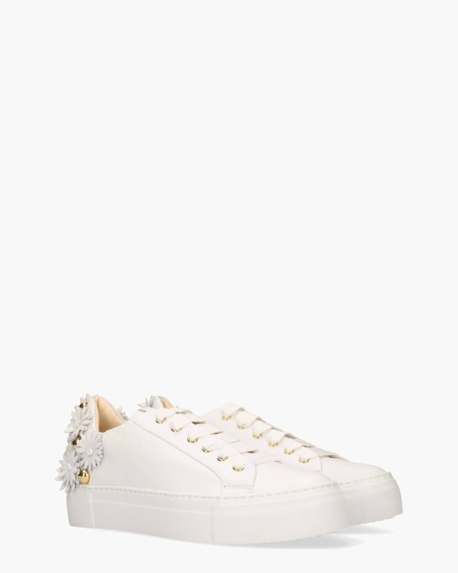 AGL Women's Daisy Sneaker in white floral - women's sneaker - view 4