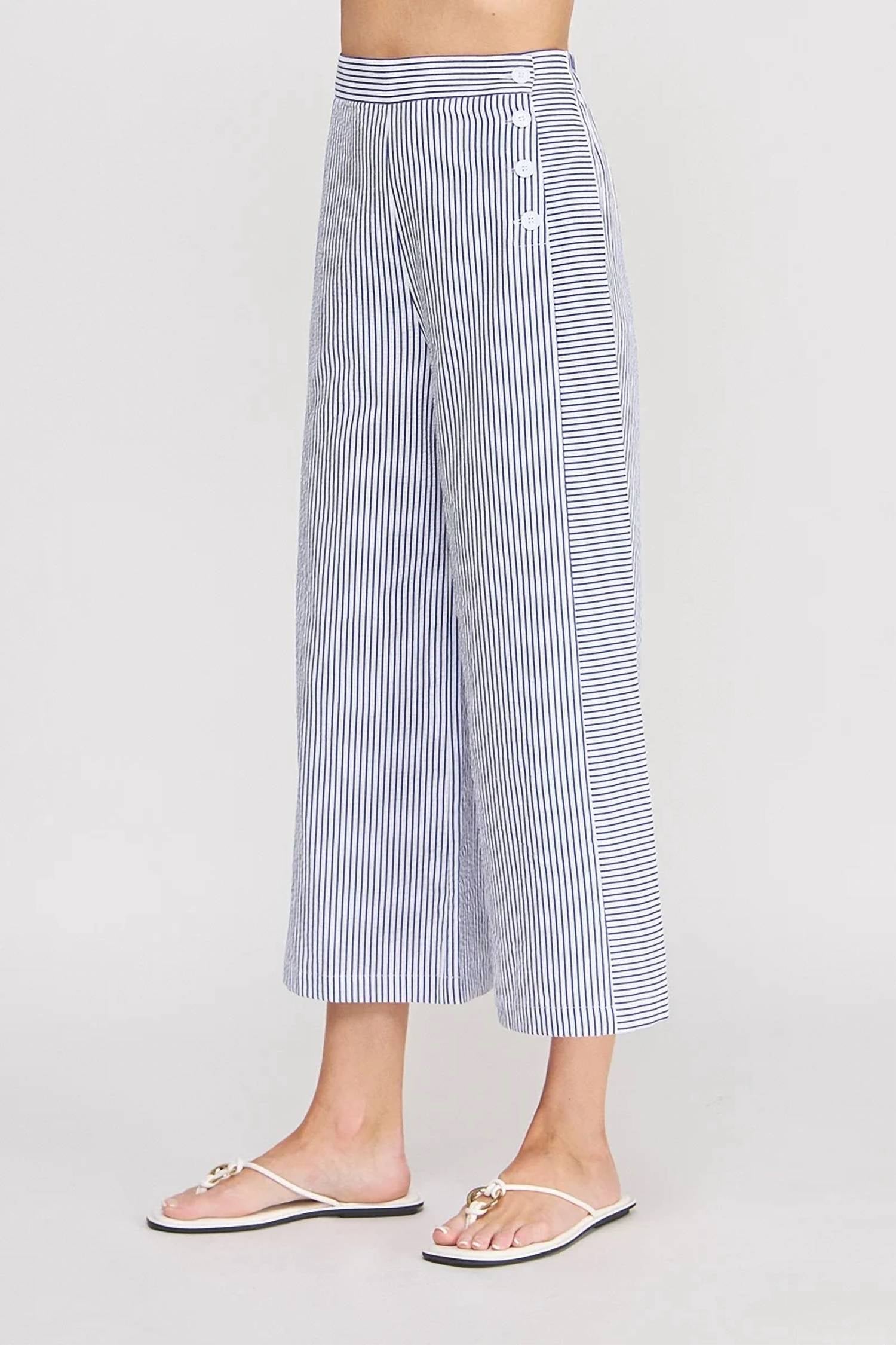 Allie Rose - Olga Seersucker Pants