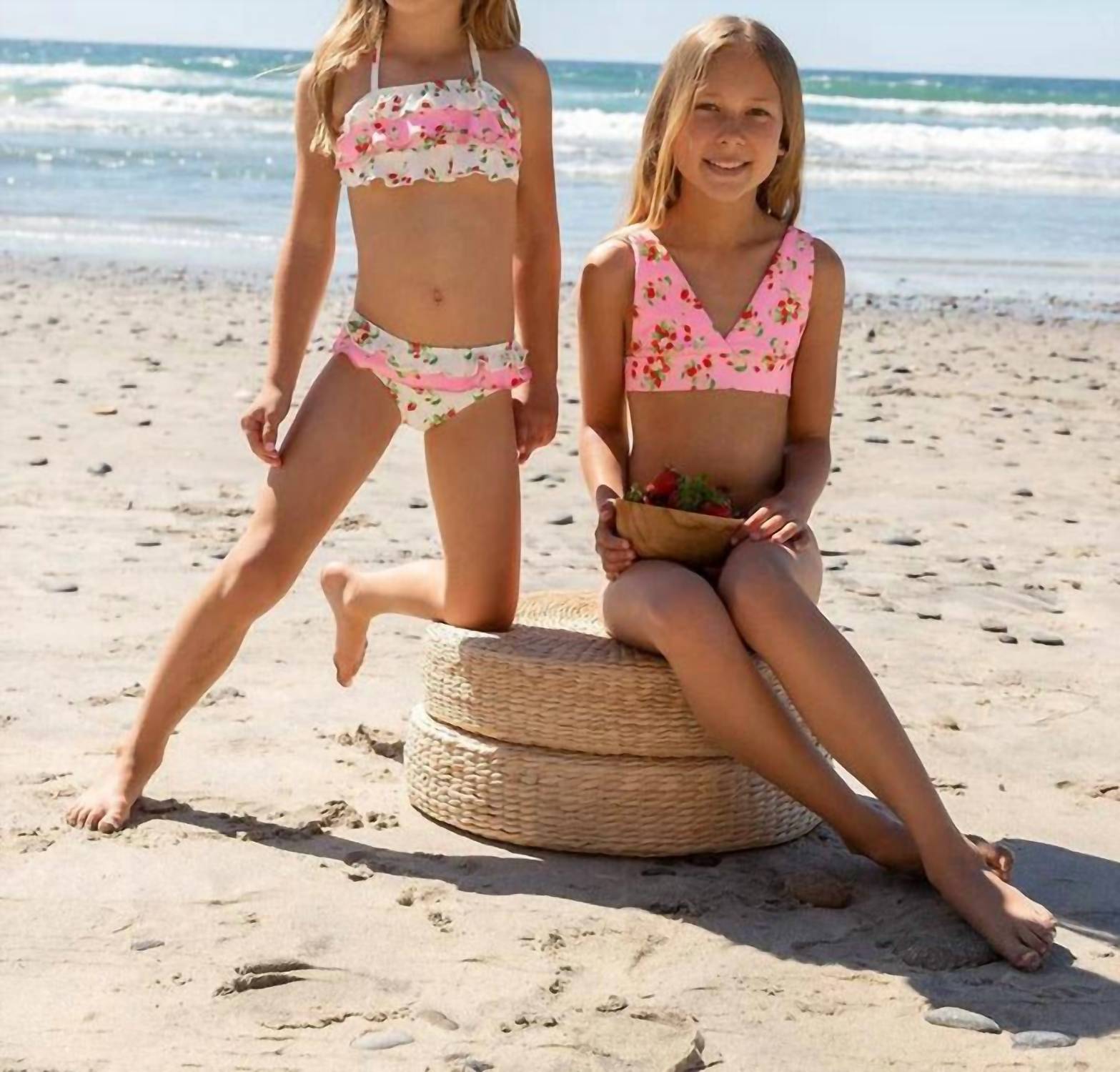 Pq Swim - Girls' Allie Reversible Halter Bikini Set