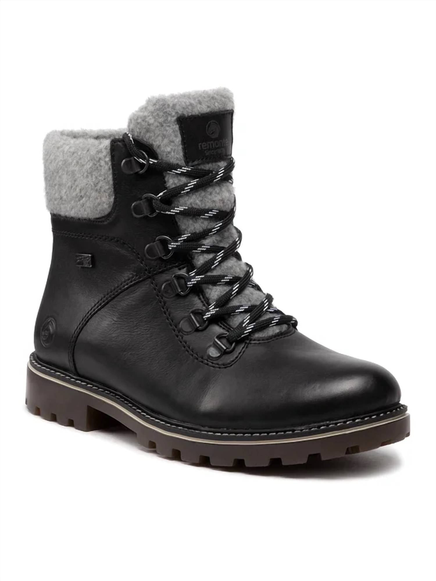 Remonte Women's Ankle Bootie in black fog - women's shoe
