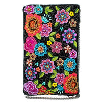 Mary Frances - Women's So Sweet Beaded Floral Crossbody Phone Bag