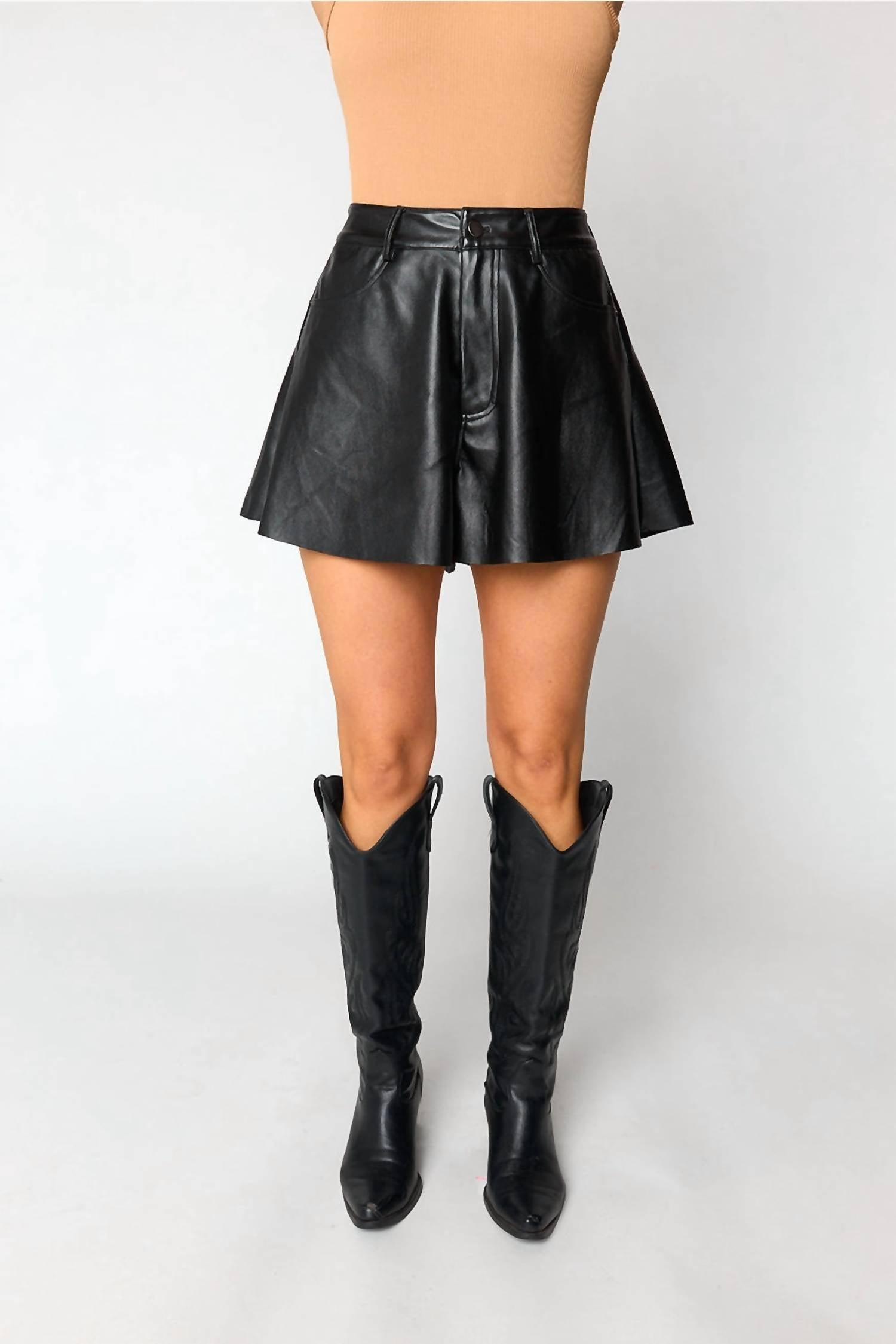 Buddylove - Vegan Leather Shorts