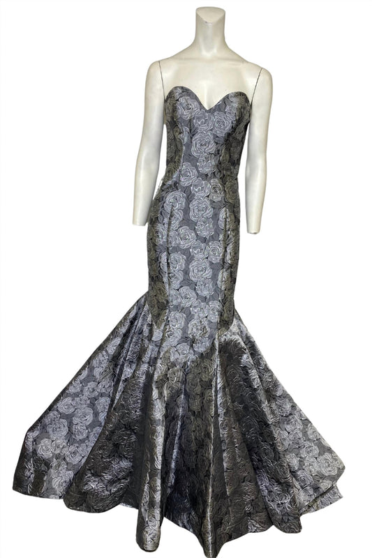 Jacquard Classic Evening Gown