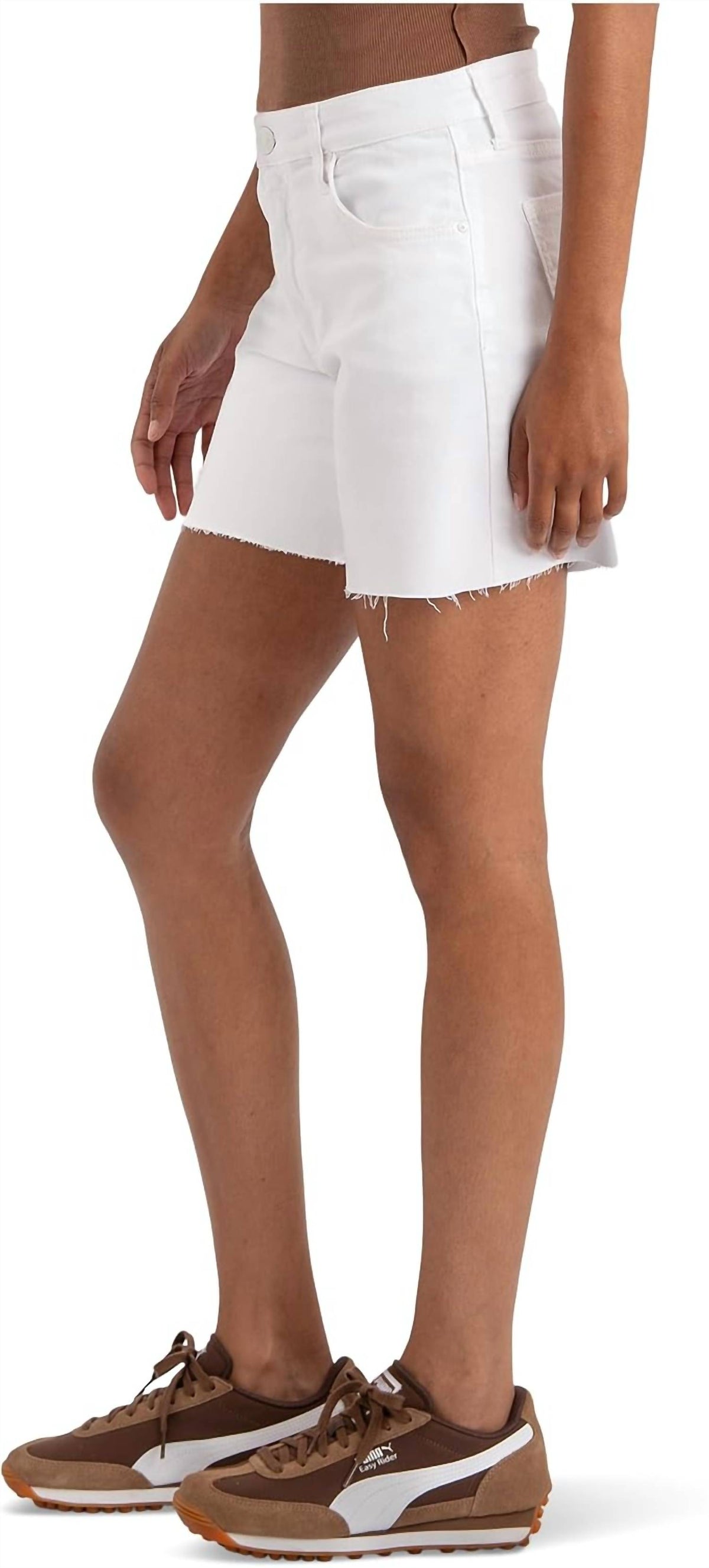 Kut From The Kloth - Hailey High Rise Short With Raw Hem