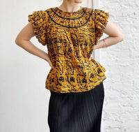 Ulla Johnson - Pre-loved Amai Top With Flutter Cap Sleeve