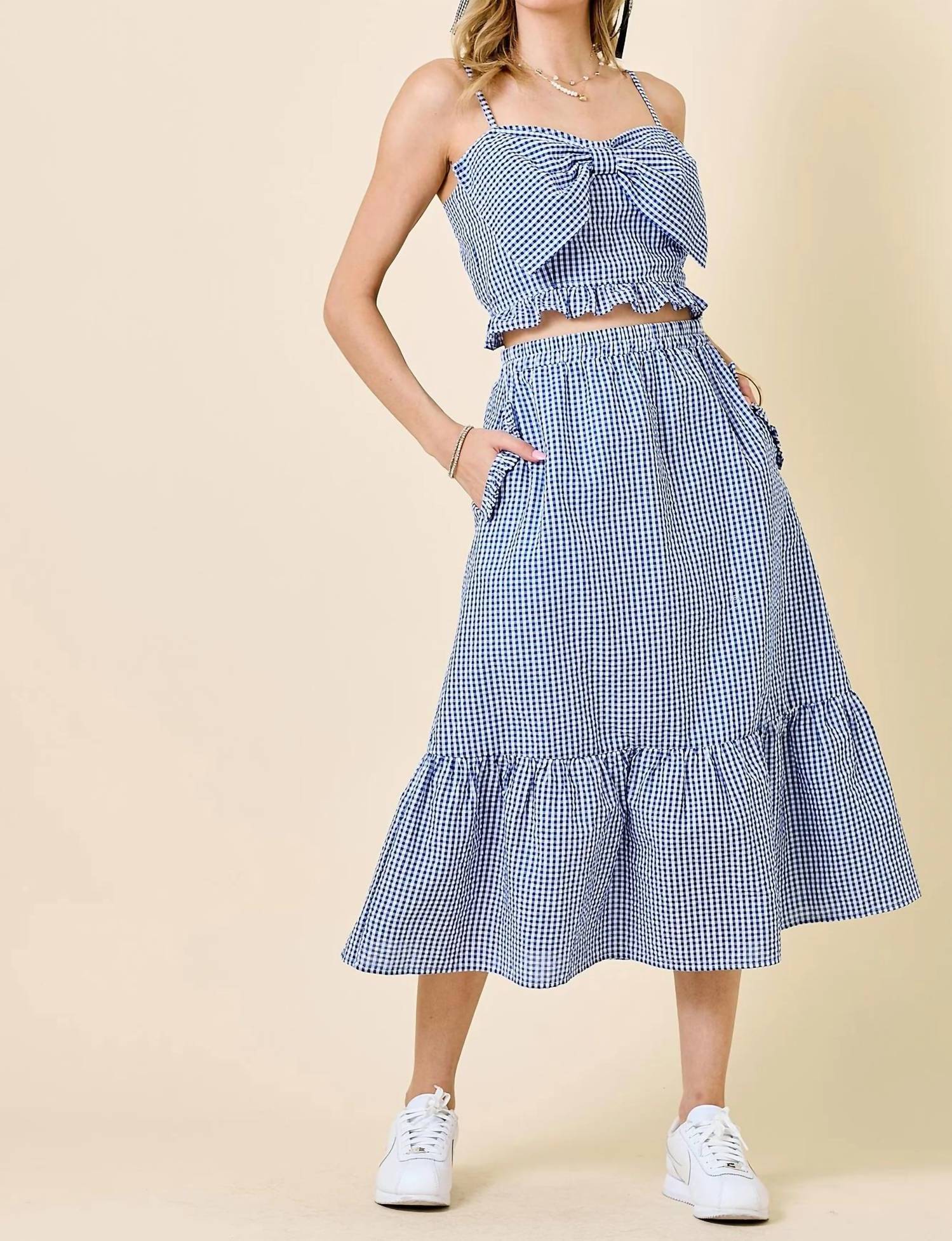 Day + Moon - Hampshire Gingham Top