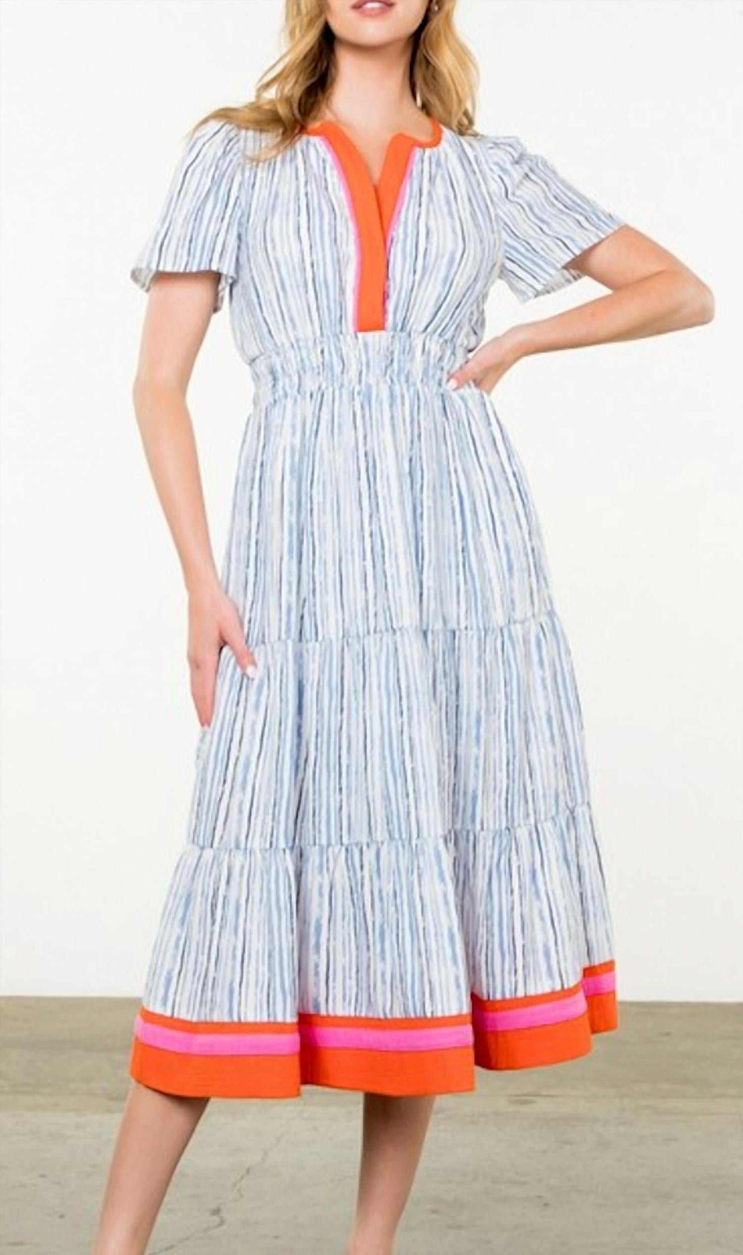 Thml - Blue Striped Maxi Dress