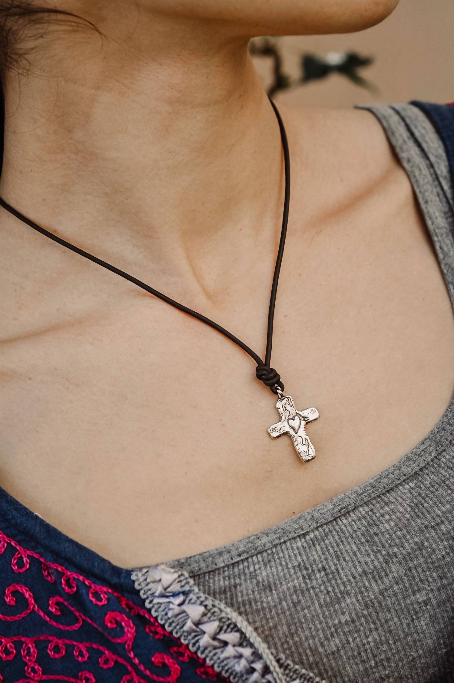 Island Cowgirl Women's Dream With Faith Necklace in silver - women's jewelry - view 4
