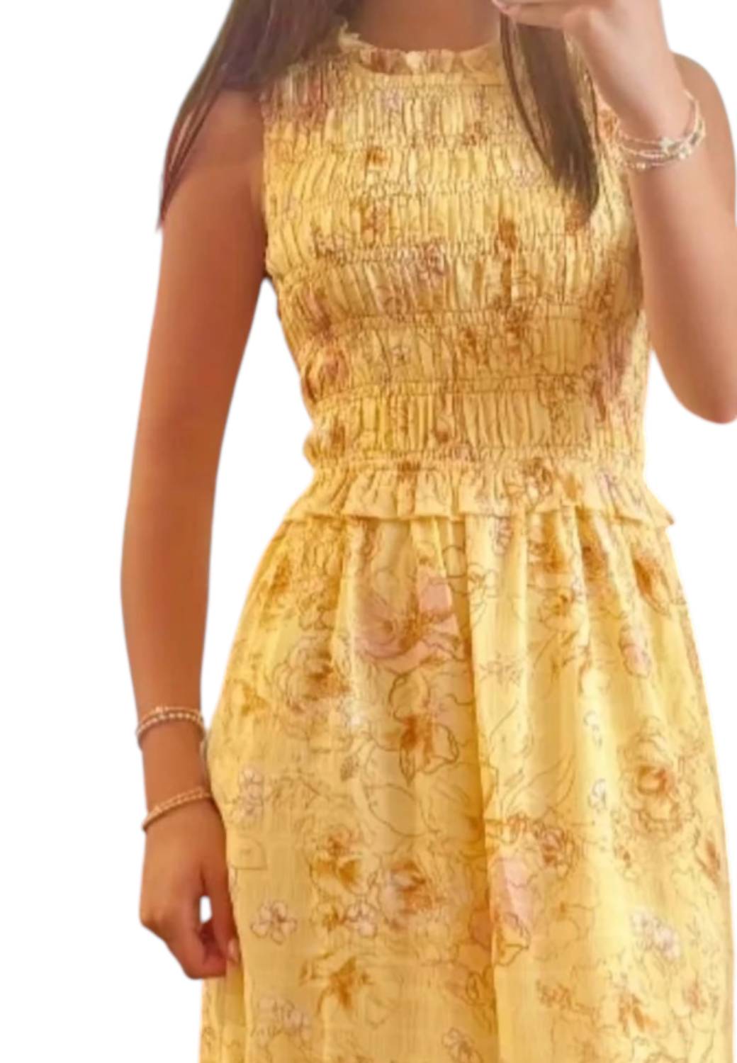 &Merci - Morgan Sleeveless Floral Midi Dress