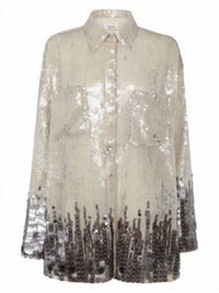 Aviu - Sequined Button-down Blouse