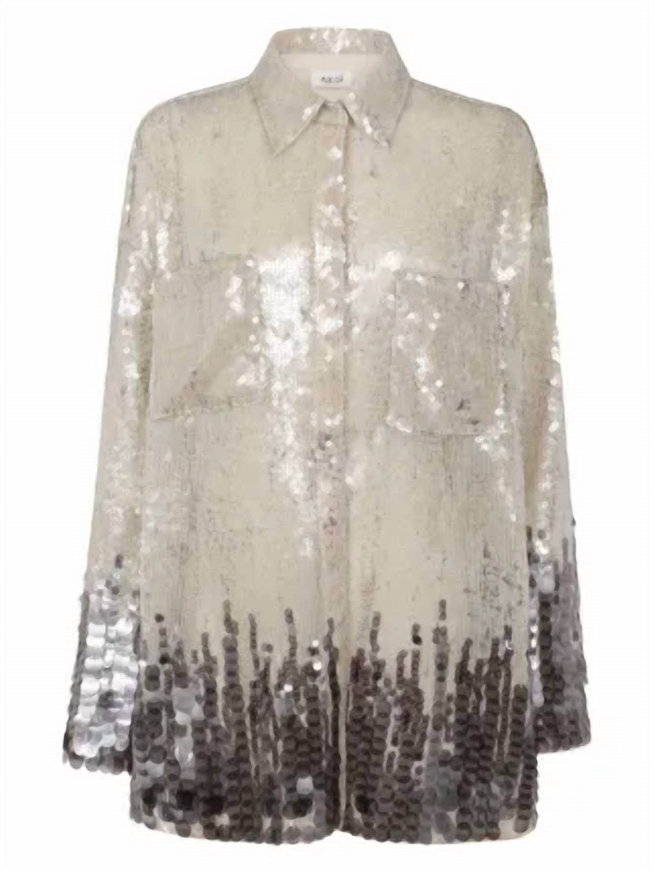 Aviu - Sequined Button-down Blouse